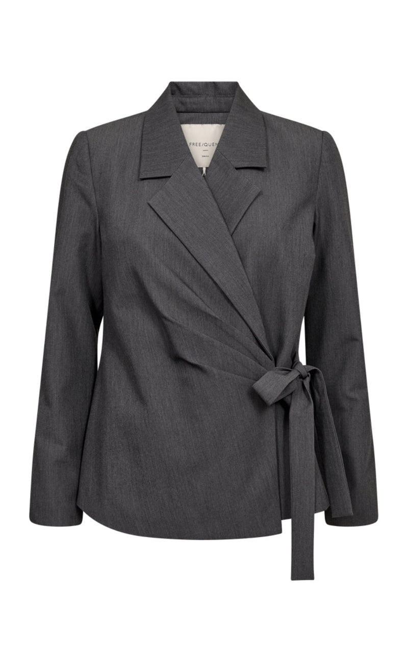 Freequent Jakke - Vika - Dark Grey Melange