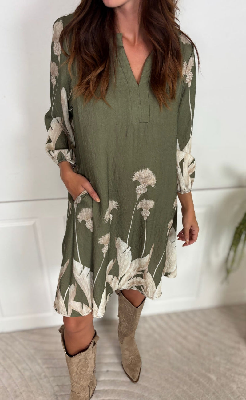 Marta Du Chateau Kjole - Verbena - Military1537tpu