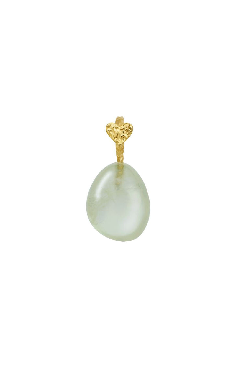 Maanesten Vedhæng - Prehnite Earth - Gold Colour