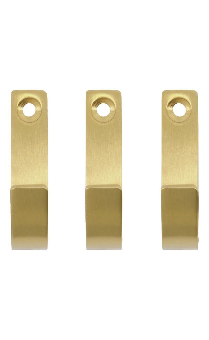 Meraki Knage - Thapsus 3-pack - Børstet Messing Finish