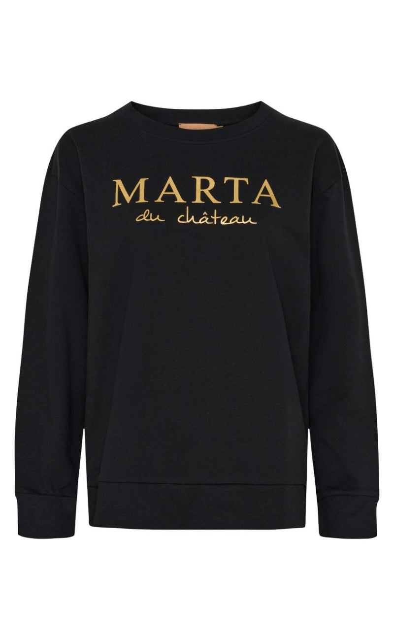 Marta Du Chateau Sweatshirt - Annemette - Black