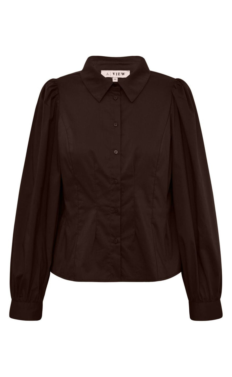 A-View Skjorte - Malika - Dark Brown