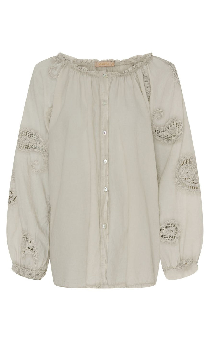 Marta Du Chateau Skjorte - Petty - Beige