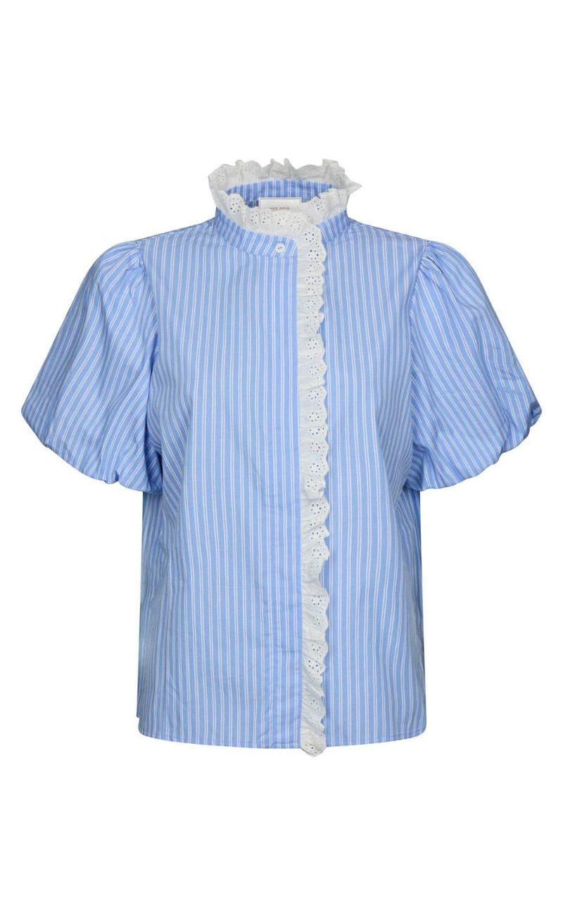 Neo Noir Bluse - Ulia Stripe - Blue Stripe