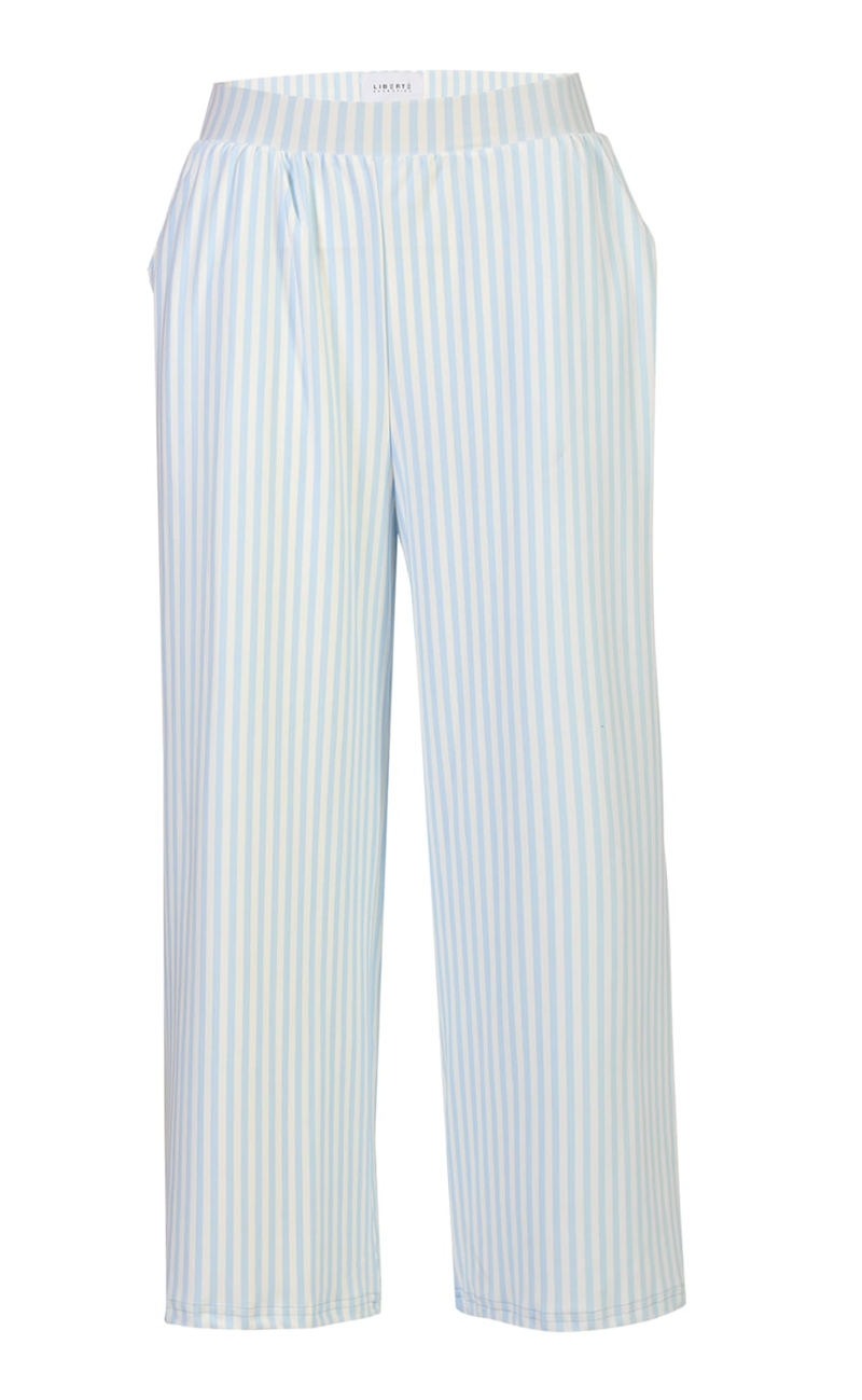 Liberté Bukser - Alma Culotte - L. Blue Creme Small Stripe