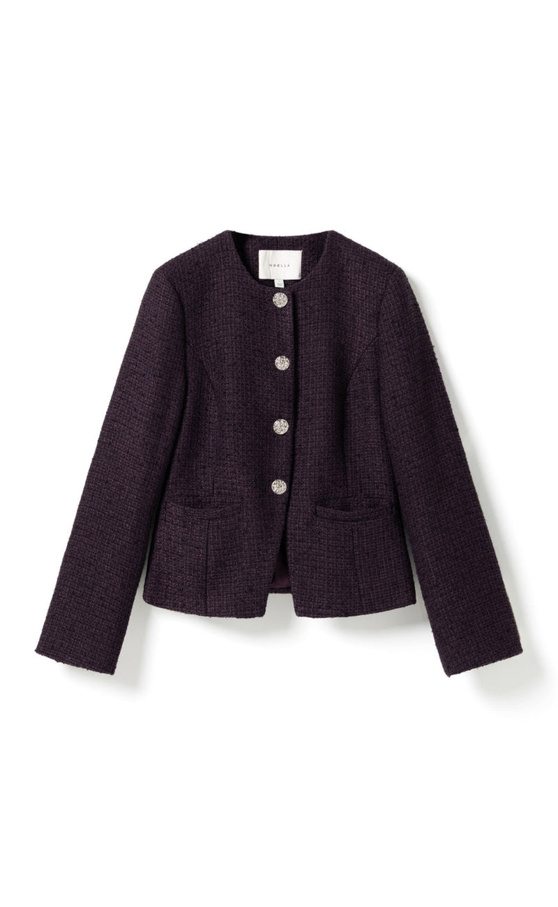 Noella Blazer - Kasaundra LS - Dark Plum