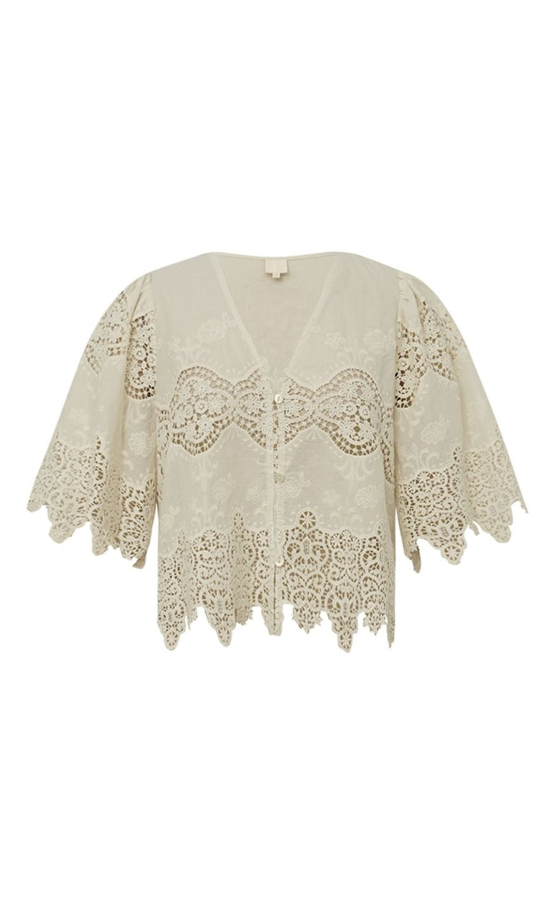 Gossia Bluse - Cami - Creme