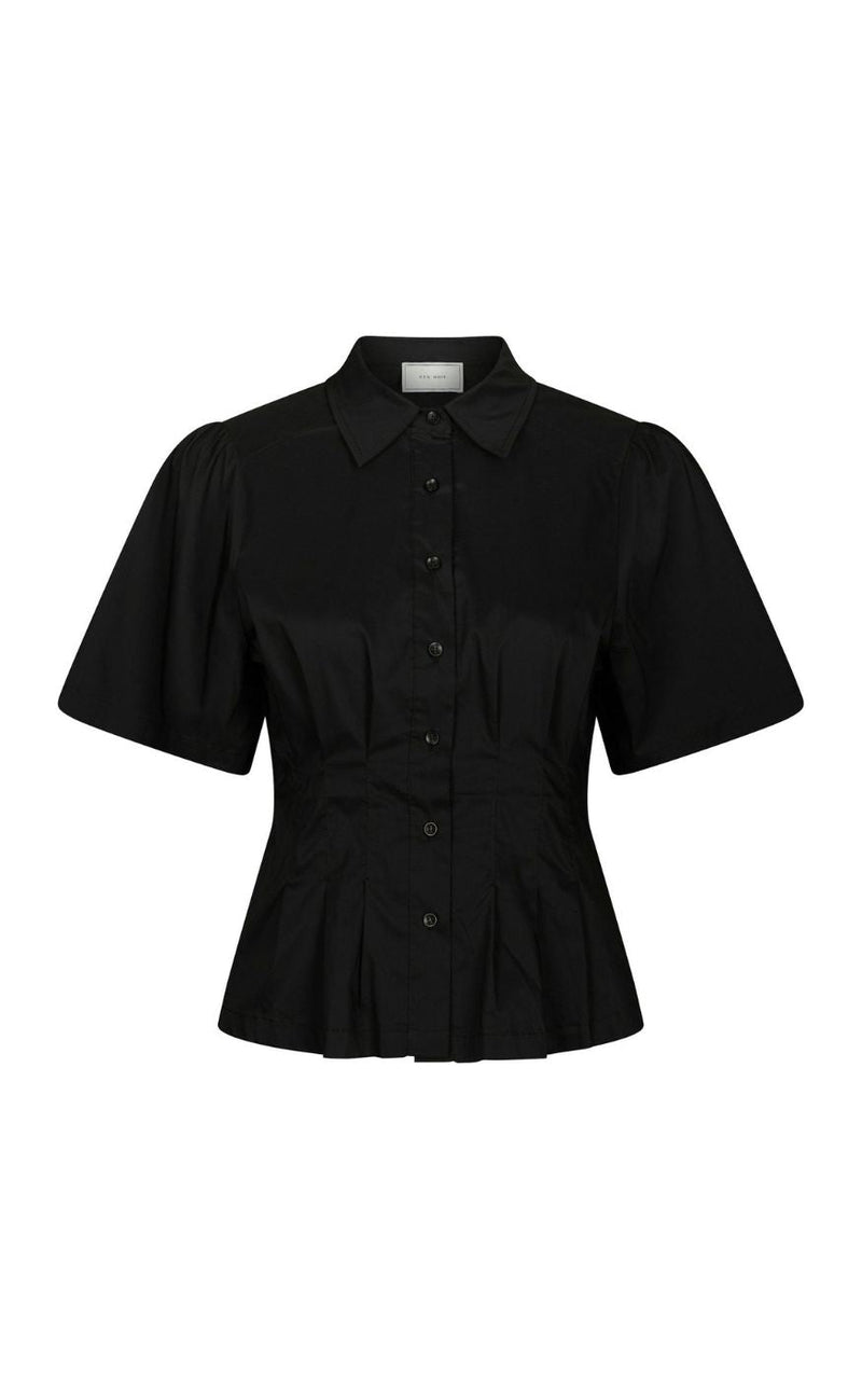Neo Noir Skjorte - Balara Poplin - Black