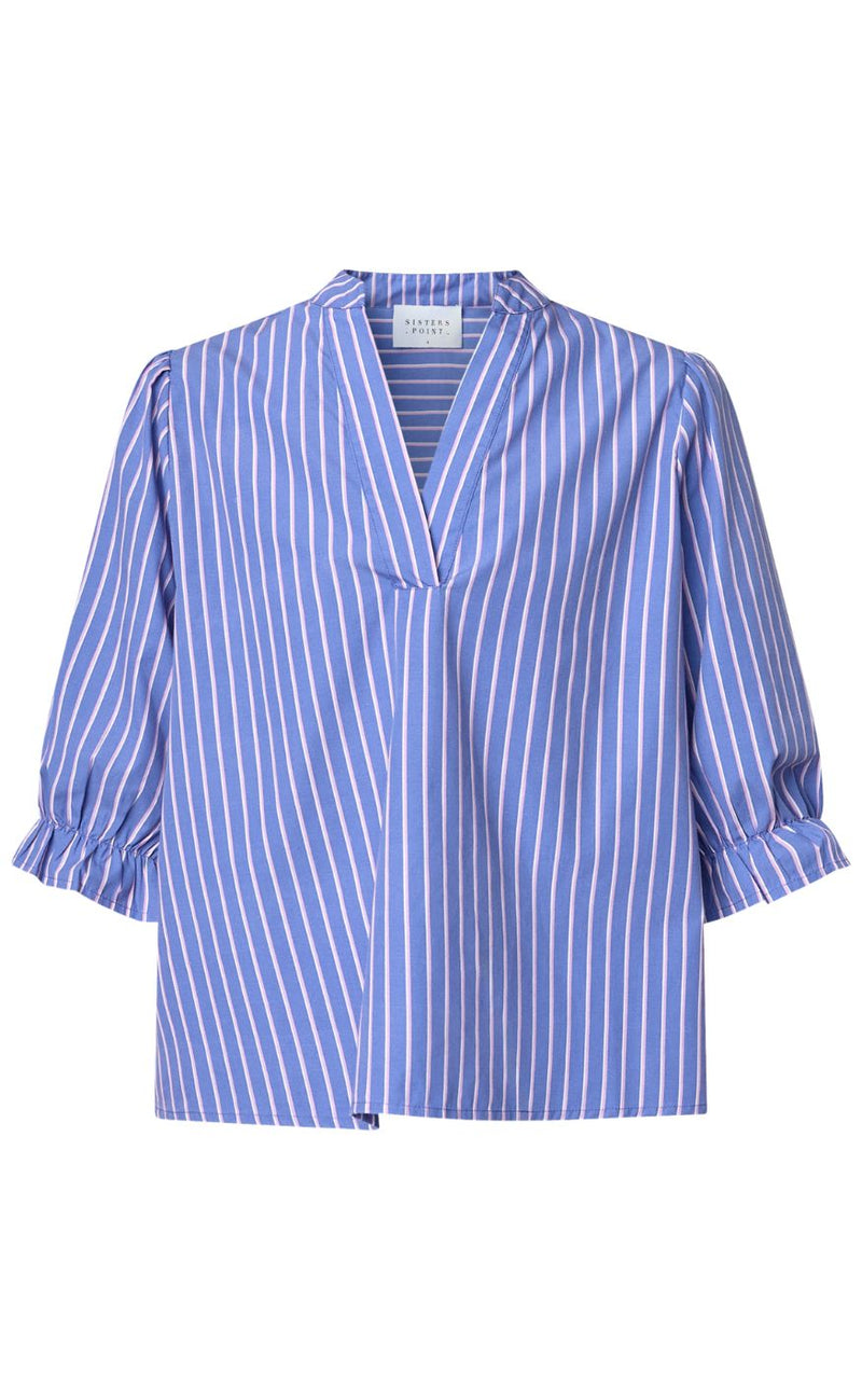 Sisters Point Bluse - VENNY-SS10 - Blue Dream Stripes