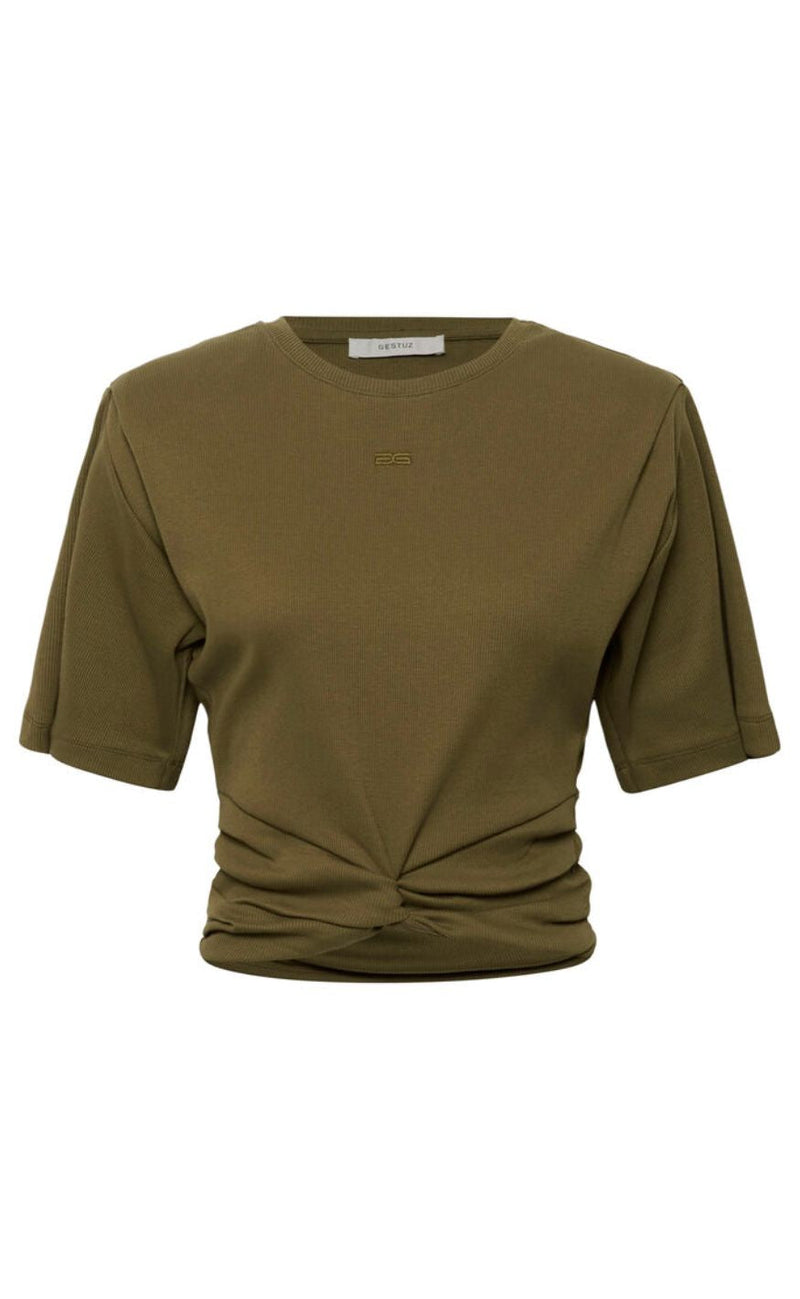 Gestuz T-Shirt - Betty - Military Olive
