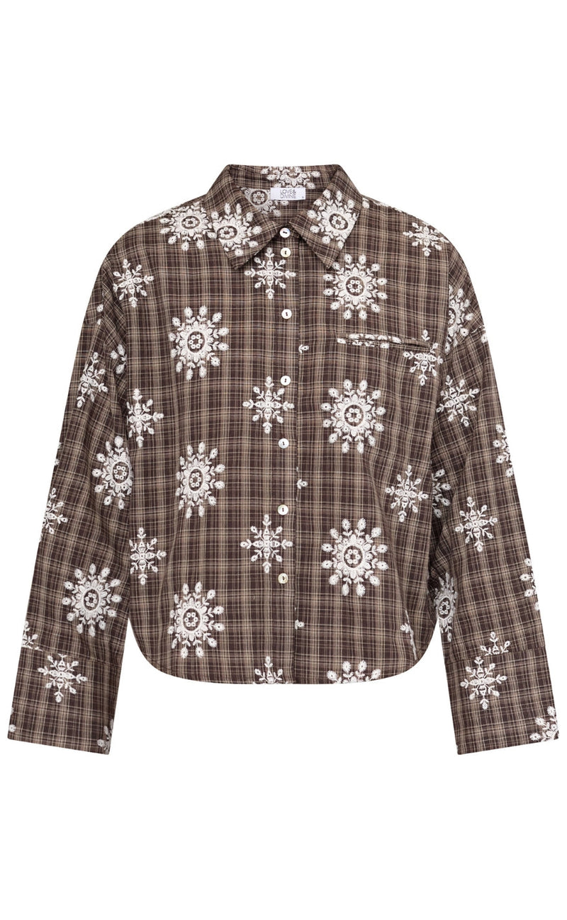 Love & Divine Skjorte - Love1495-7 - Brown Check