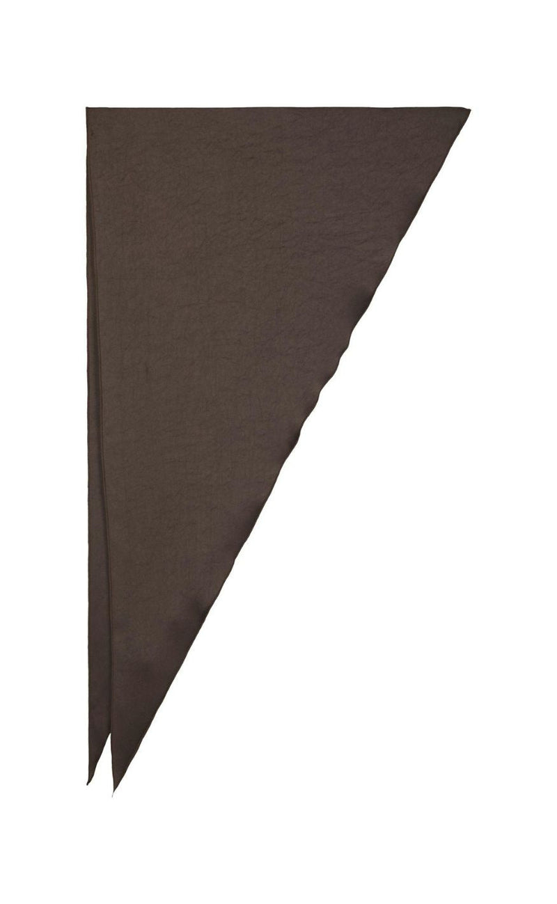 Neo Noir Skjerf - Serina Heavy Sateen - Dark Brown