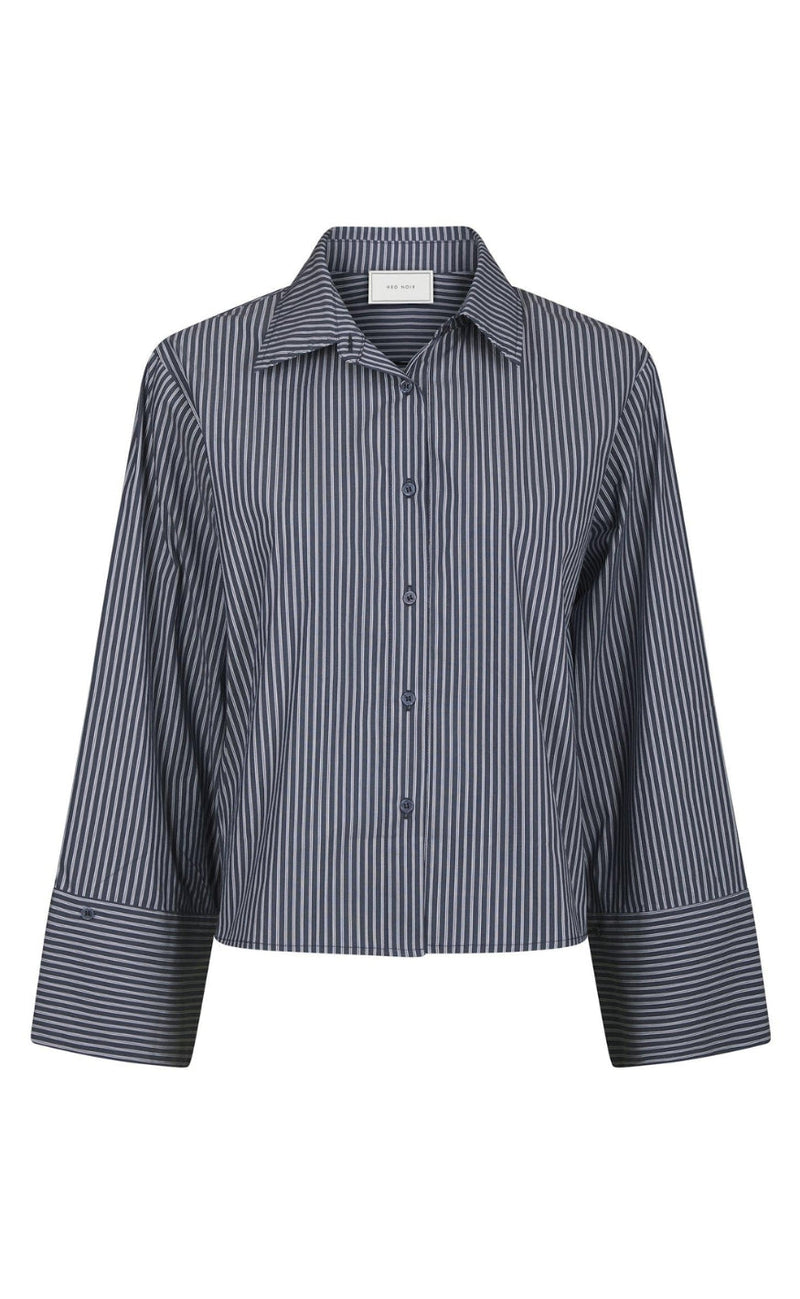 Neo Noir Skjorte - Jaylin Stripe - Dark Navy