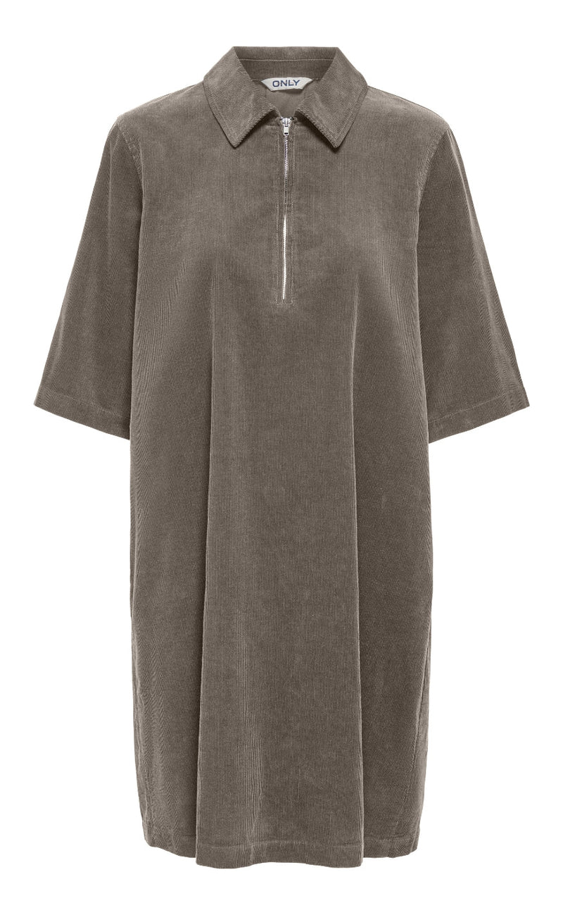 Only Kjole - Nessa s/s Zip - Falcon