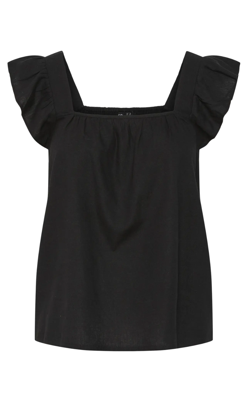 Pieces Topp - Pia - Black
