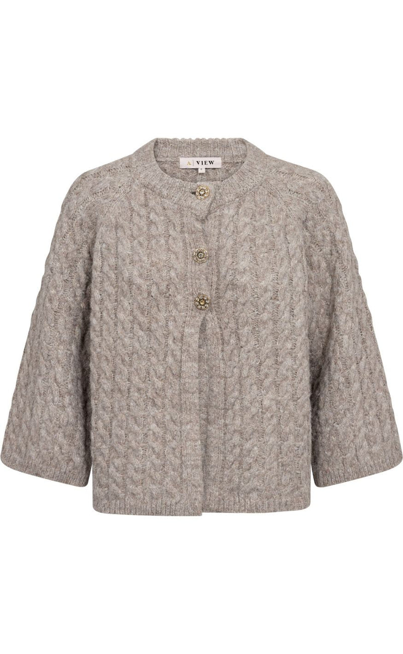 A-View Cardigan - Kabba - Light Brown