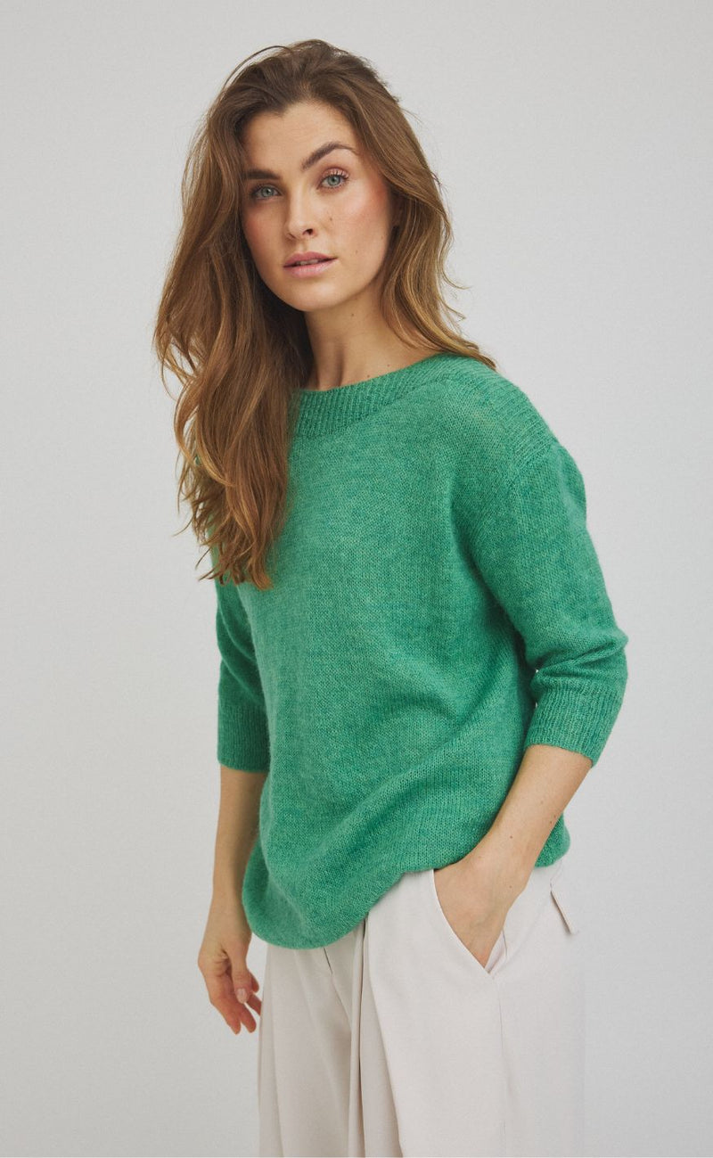 Luxzuz Genser - Barbro Knit - 609 Ming Green