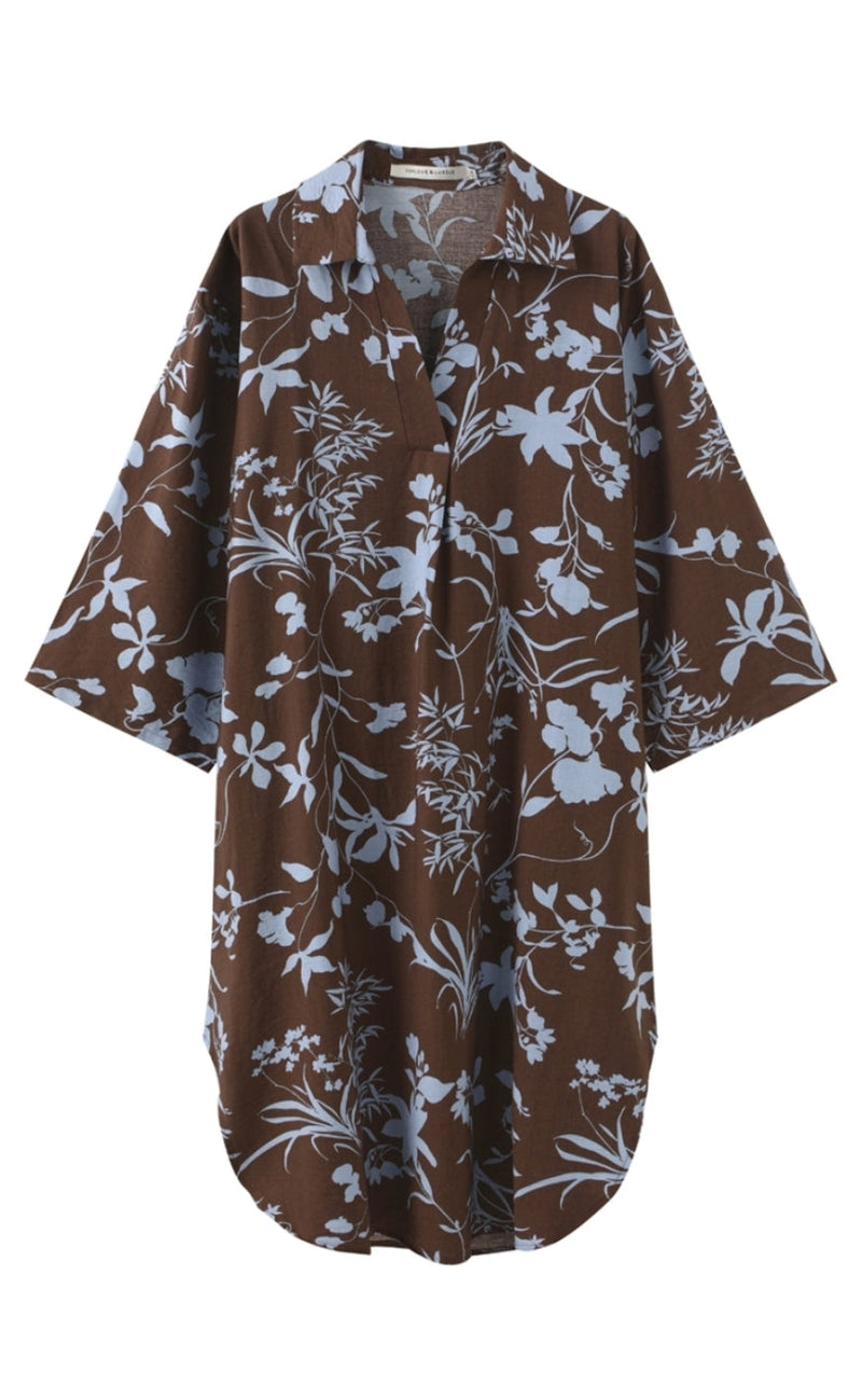 Luxzuz Kjole - Wagna - Luggage Brown