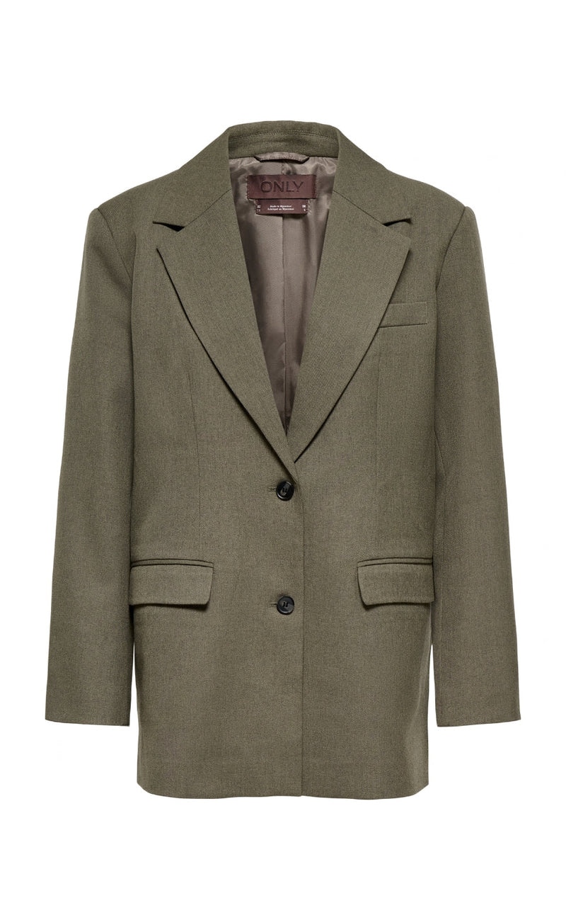 ONLY Blazer - Rose Back Button - Bungee Cord