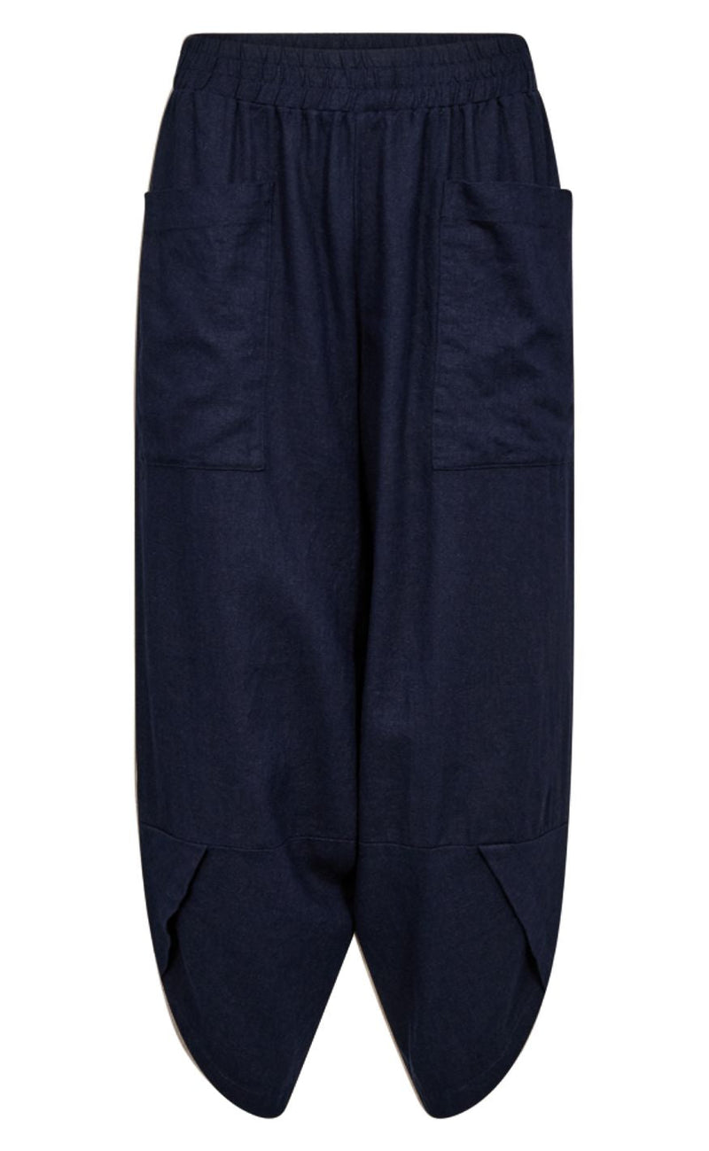 Freequent Bukser - Lava Balloon - Navy Blazer
