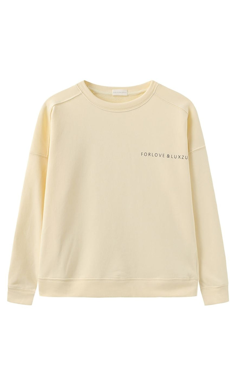 Luxzuz Sweat - Lovelux - Pastel Yellow