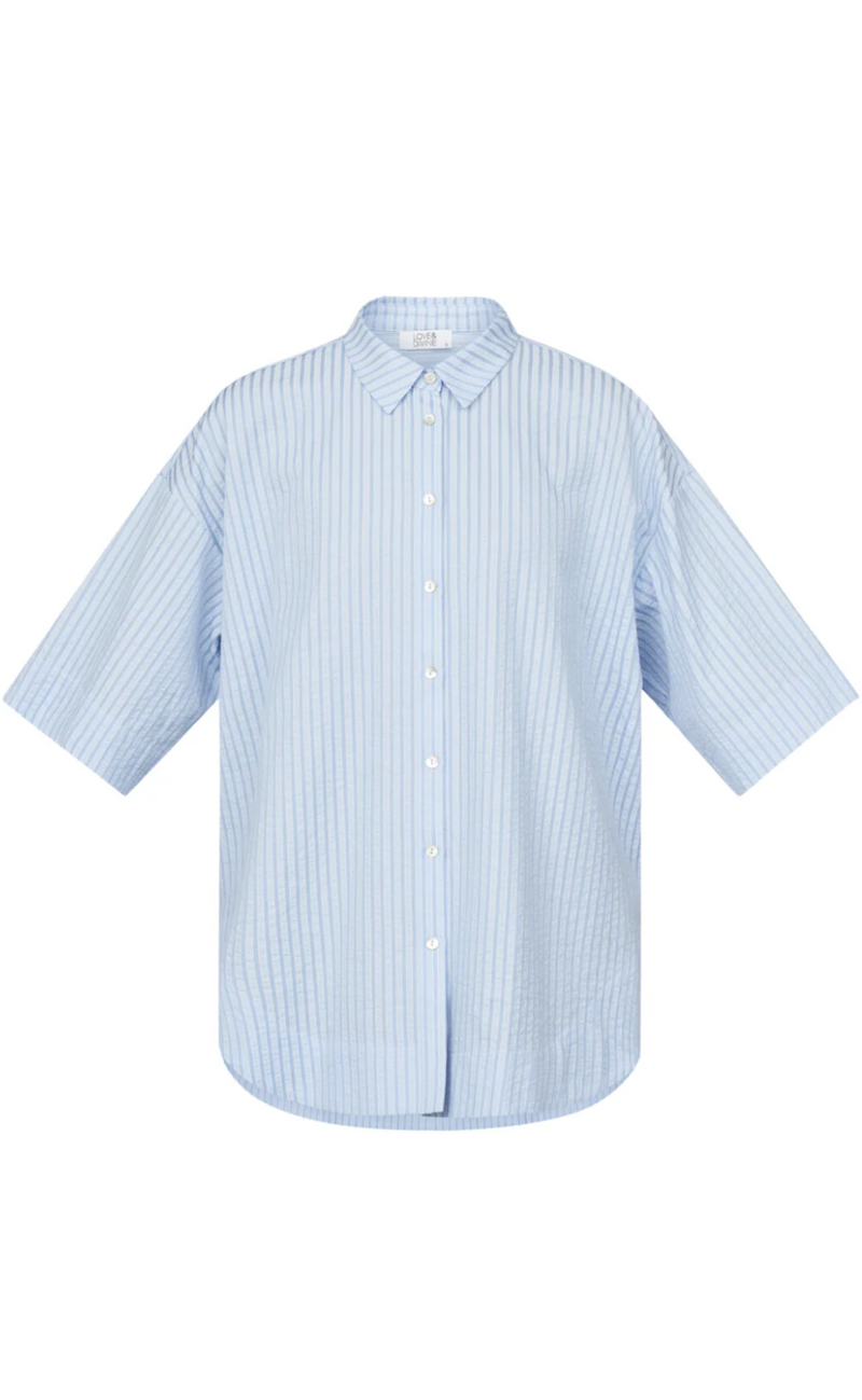 Love & Divine Skjorte - Love971-9 - Blue Stripe