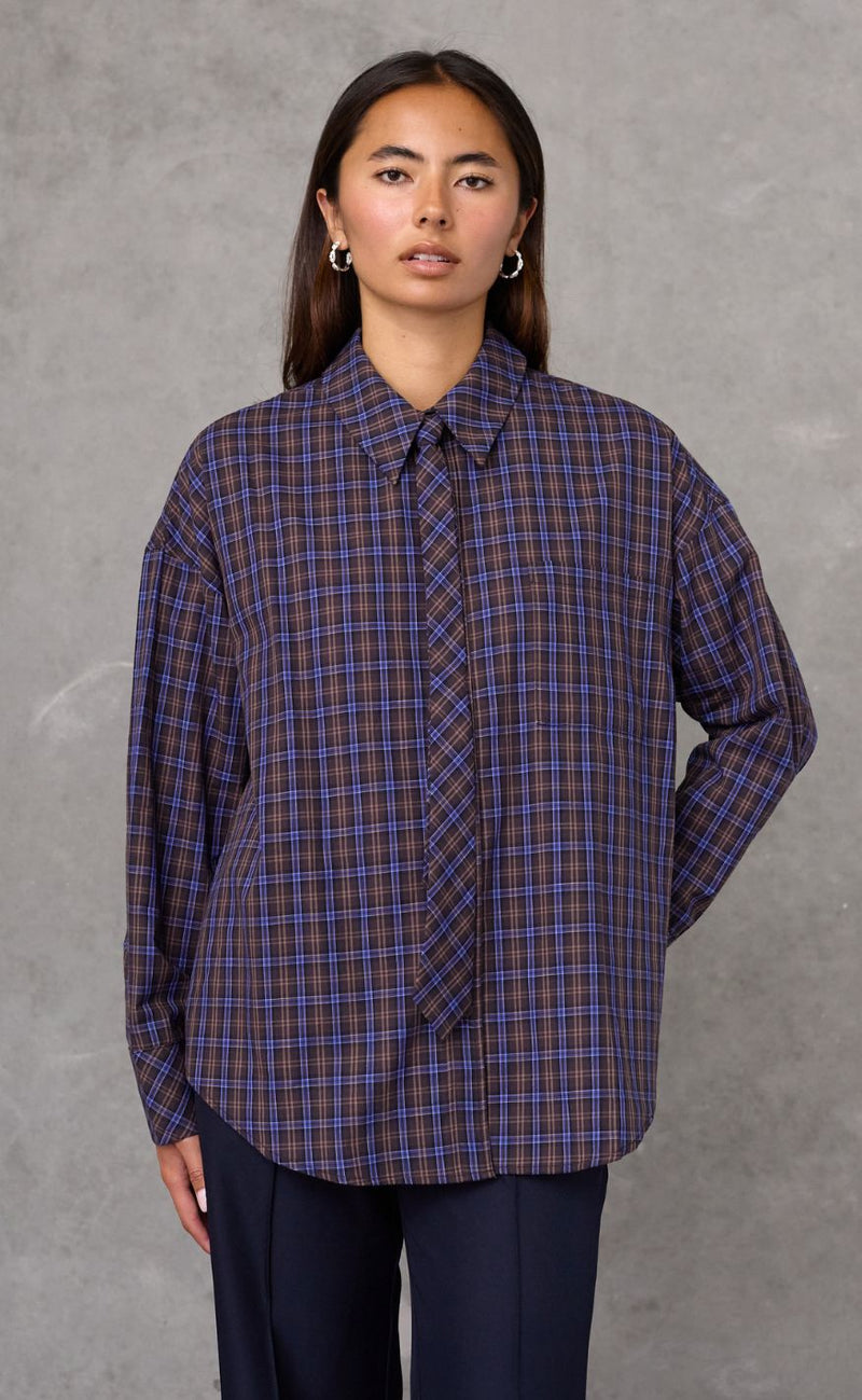 Love & Divine Skjorte - Love1645 - Brown Check