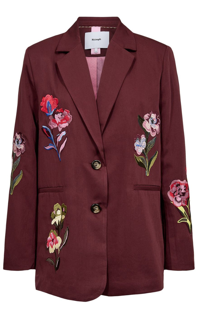 Nümph Blazer - Svala Embroidery - Fig