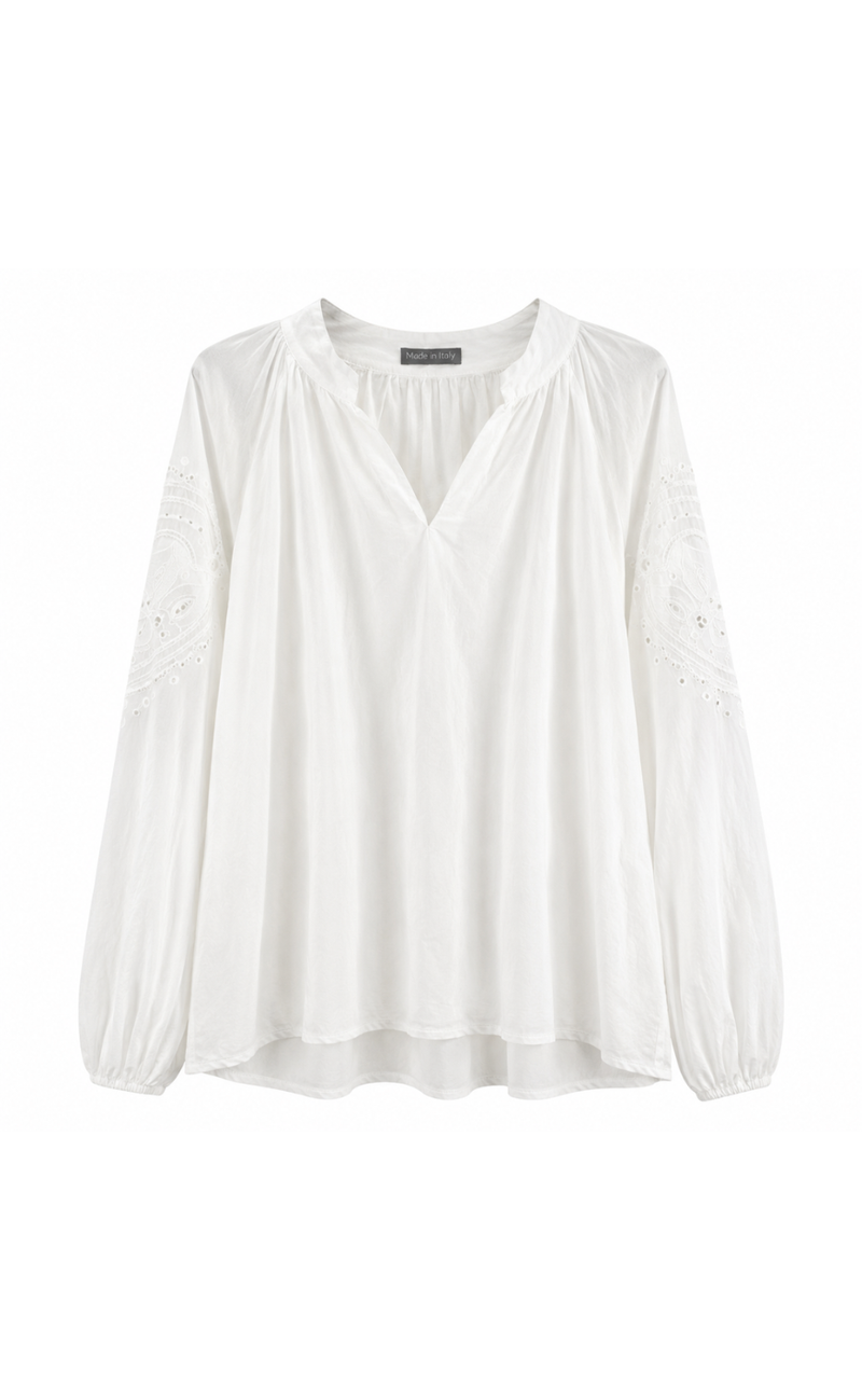 Marta Du Chateau Bluse - Sevina - Offwhite