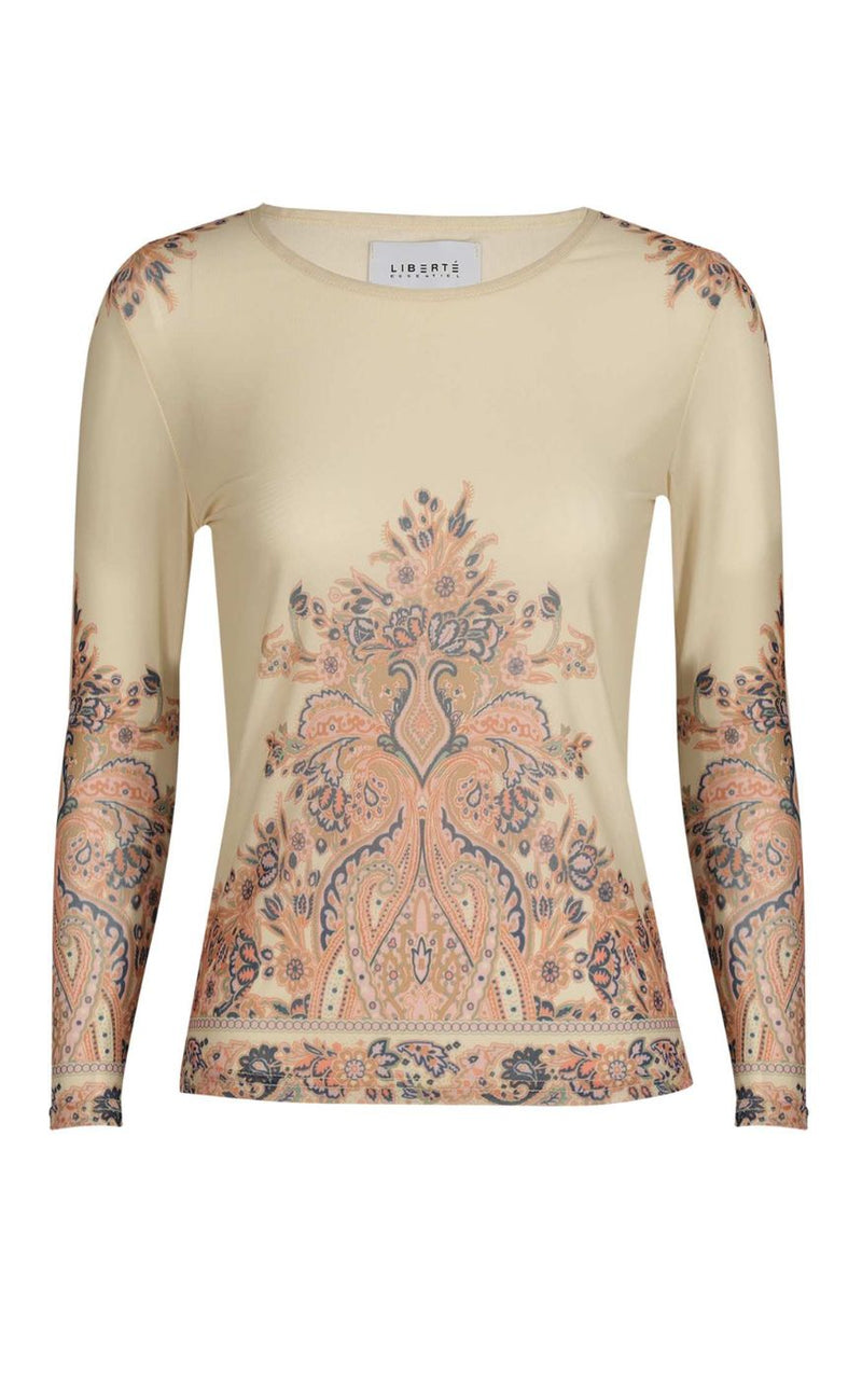 Liberte Bluse - Mesh - Creme Paisley