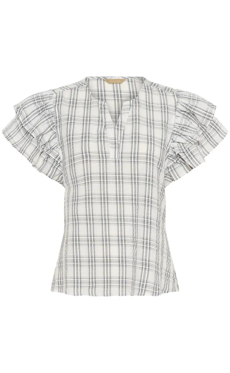 Culture Bluse - Calista - White Check