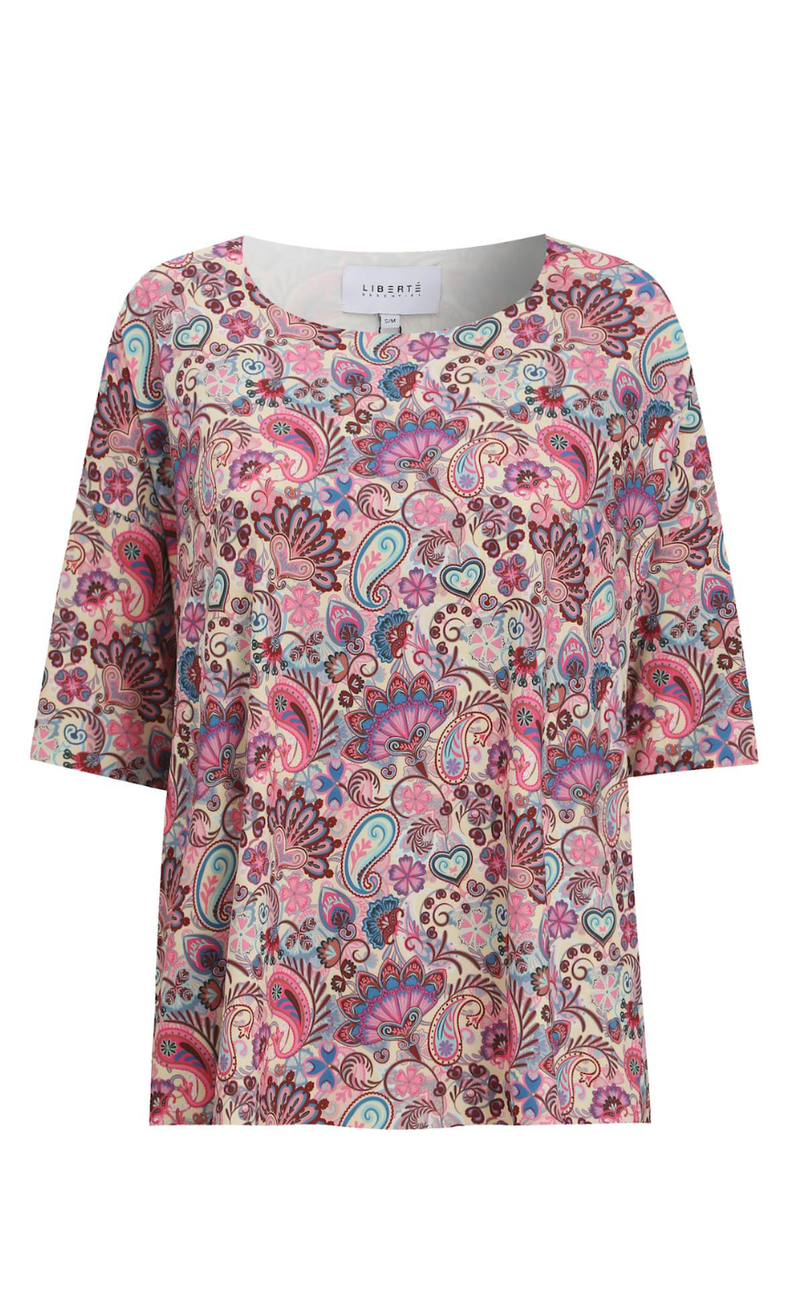 Liberté T-shirt - Alma - Pink Paisley