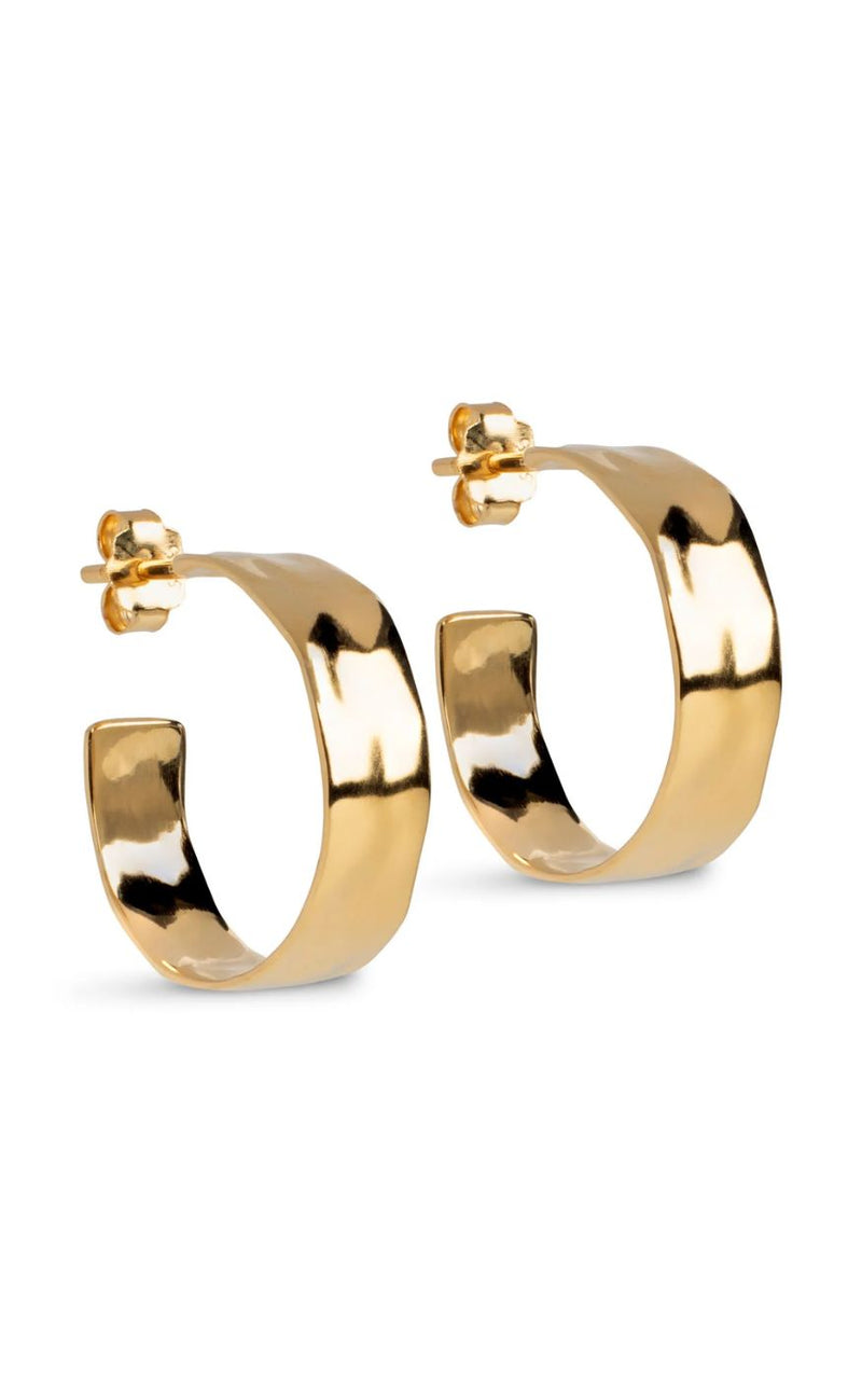 Enamel Copenhagen Øreringer - Sandra Wide - Forgyldt