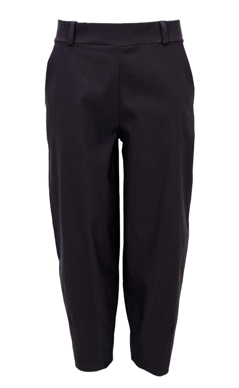 Black Colour Bukser - Beverly Barrel - Black