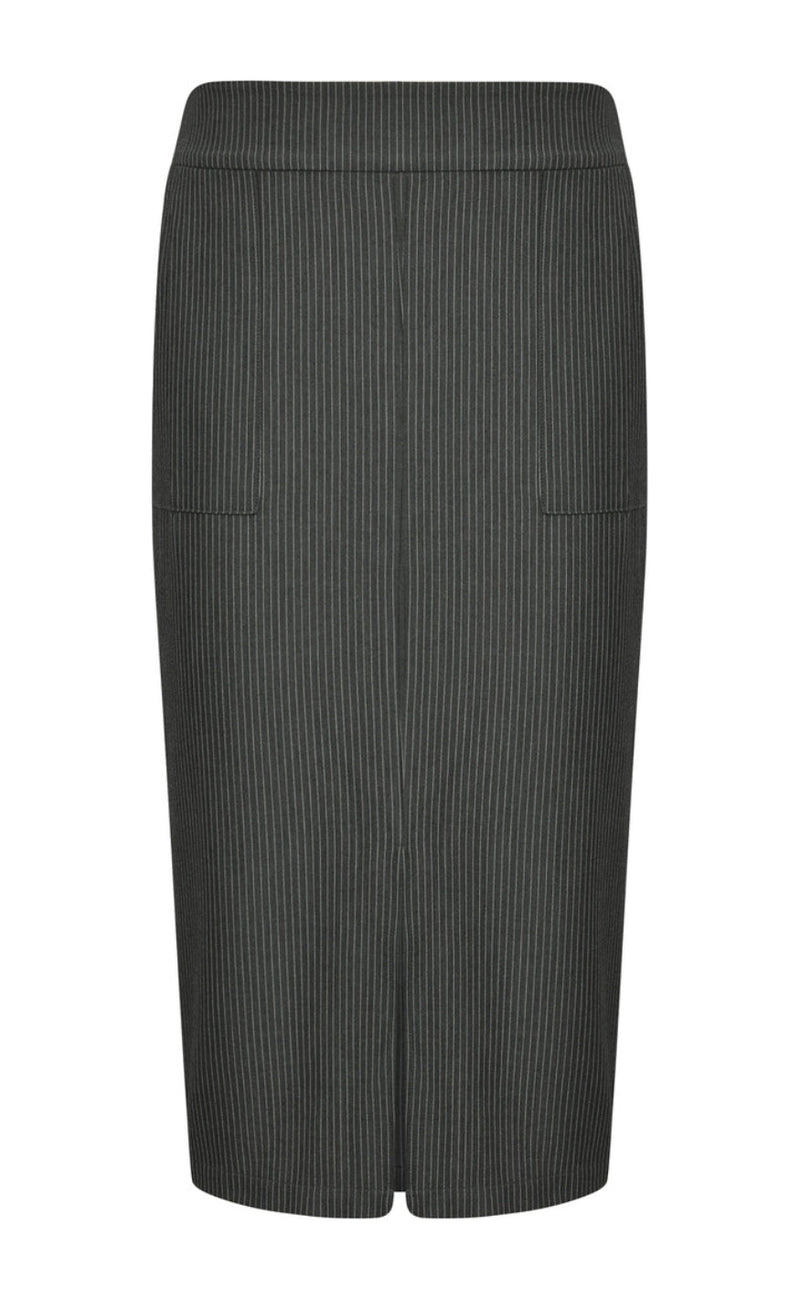 A-View Skjørt - Sibylle Stripe - Dark Grey
