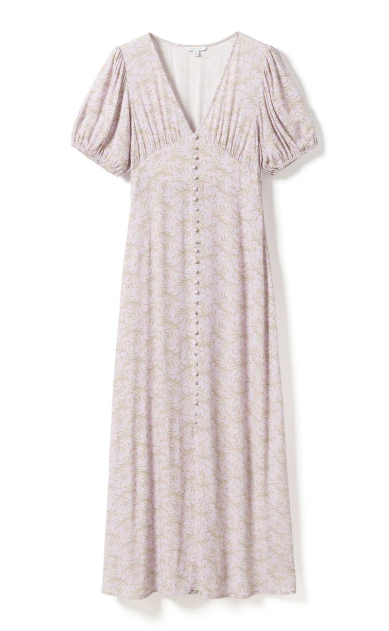 Noella Kjole - Lillith SS Maxi - Dolley Pink Print