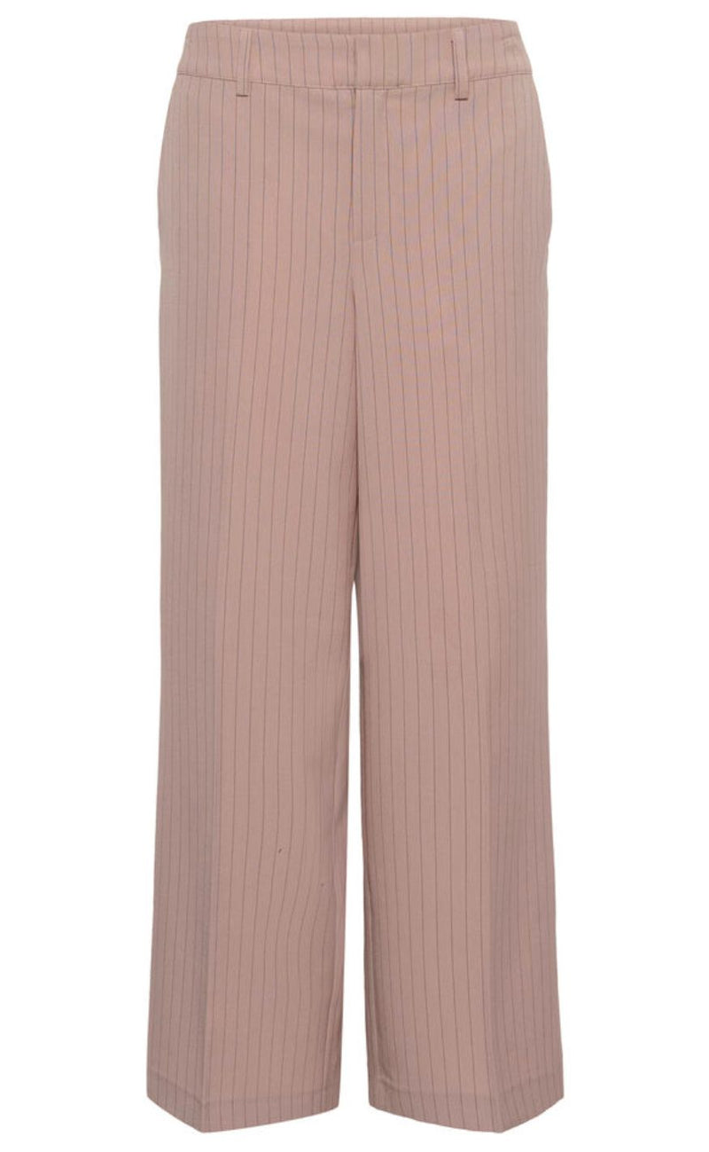 Culture Bukser - Cecilie - Pale Mauve Pinstripe