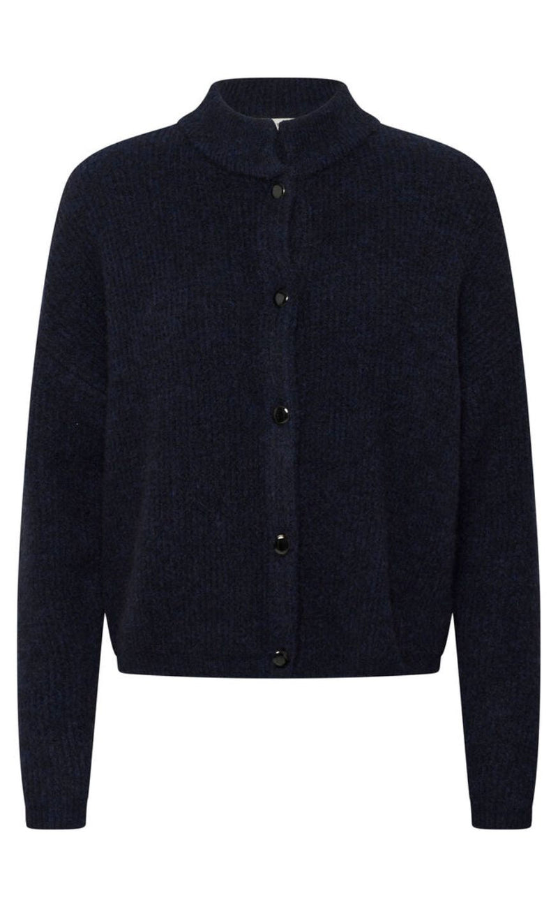 Gestuz Cardigan - Alpha Short - Navy Melange