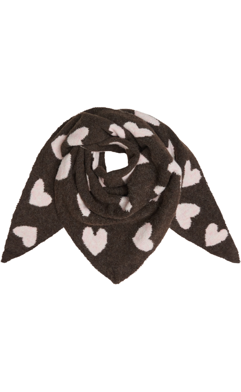 Marta Du Chateau Skjerf - Topppy - Coffee/Pink