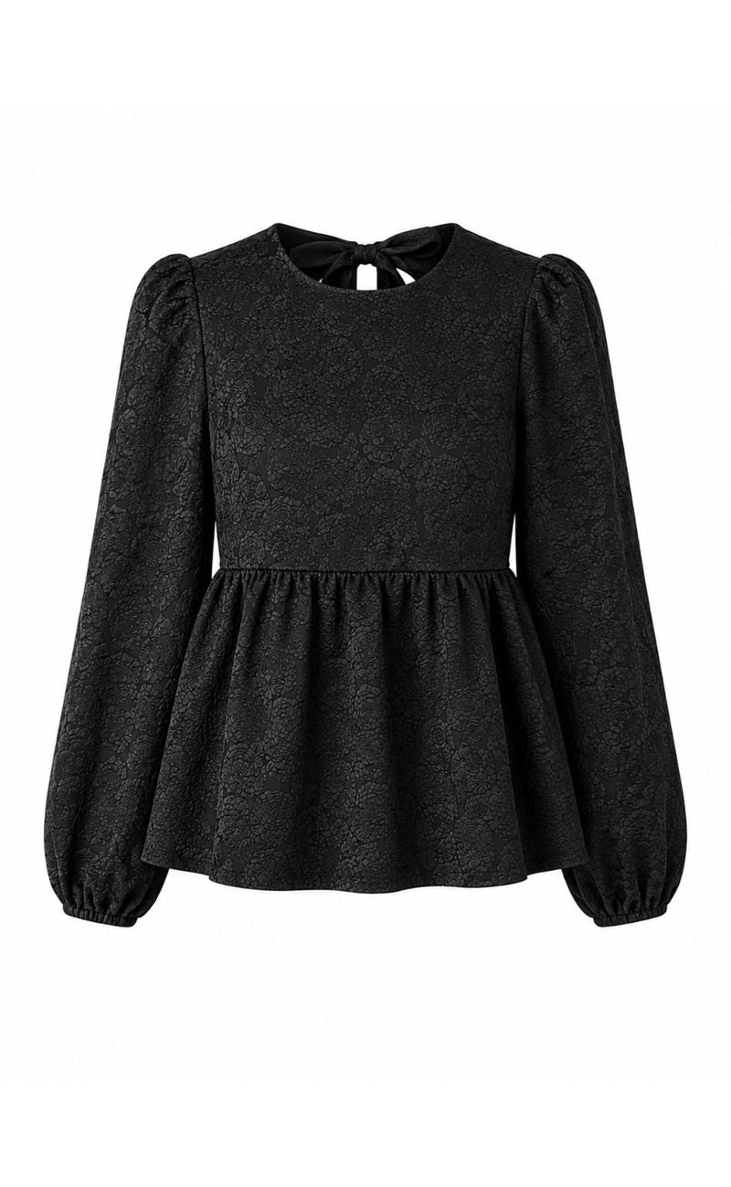 Say INA Copenhagen Bluse - Alia - Black Flower
