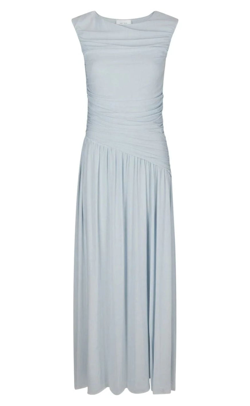 Neo Noir Kjole - Cludine Mesh - Light Blue