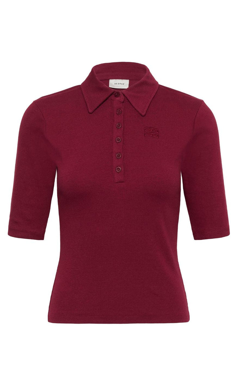 Gestuz Bluse - Drew Polo - Cabernet