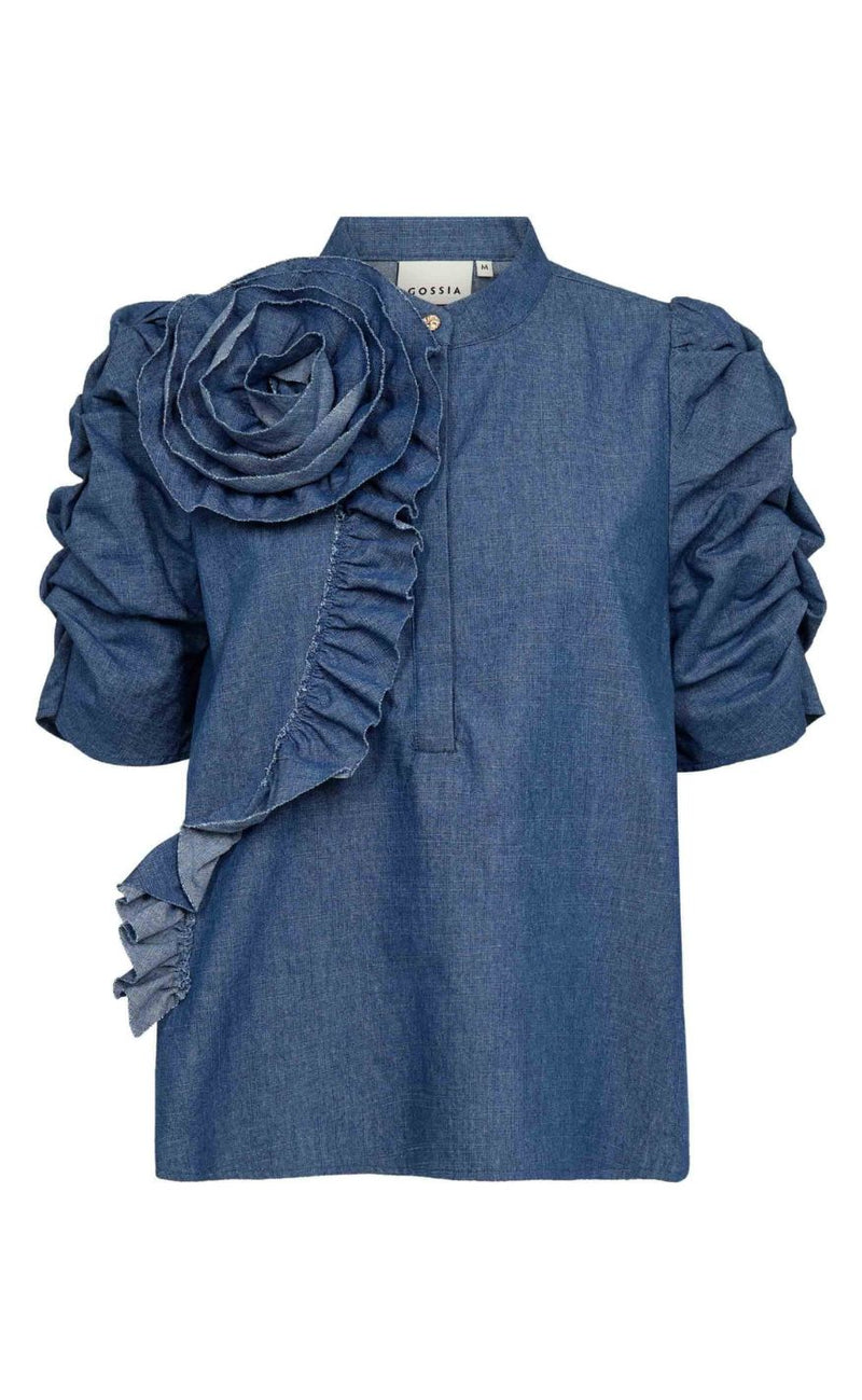 Gossia Bluse - Zabina - Denim Chambrey