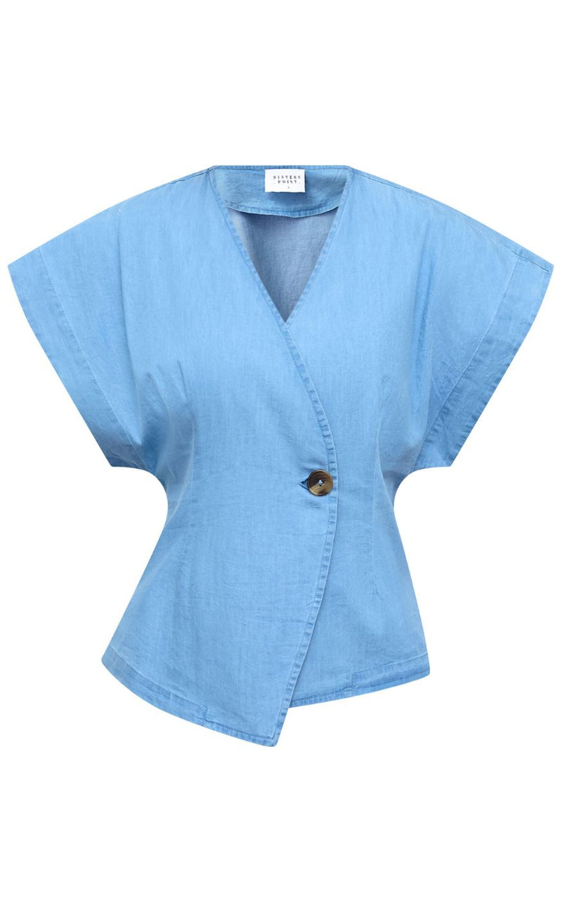 Sisters Point Vest - EVELA-VE3 - L. Blue Denim