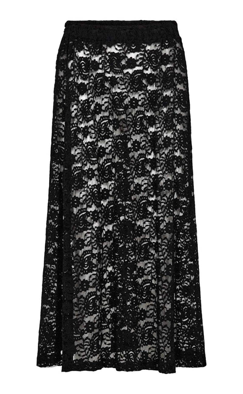 Liberte Skjørt - Lacy Long - Black