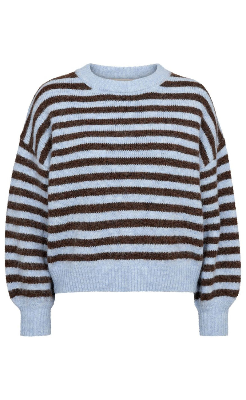 A-View Pullover - Elise - Brown/Blue