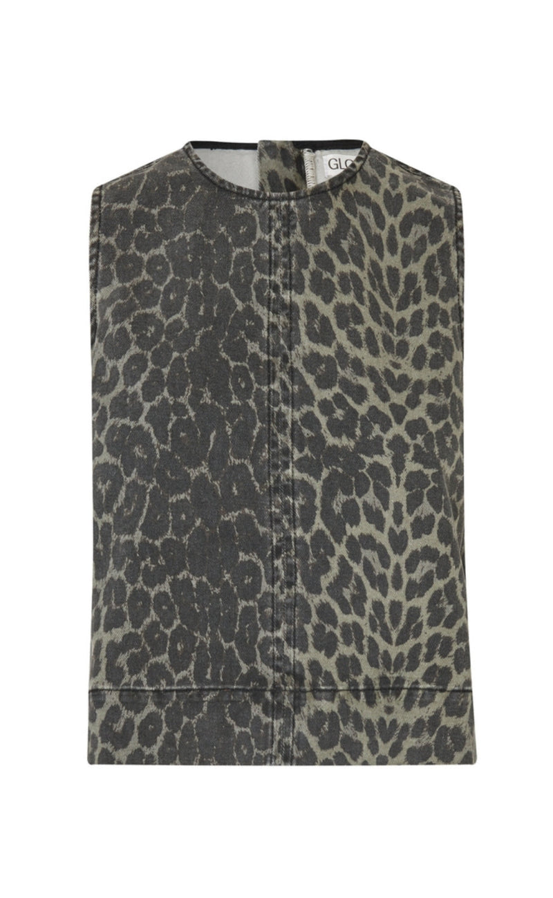 MbyM Topp - Rihne-M - Dark Leopard Mist