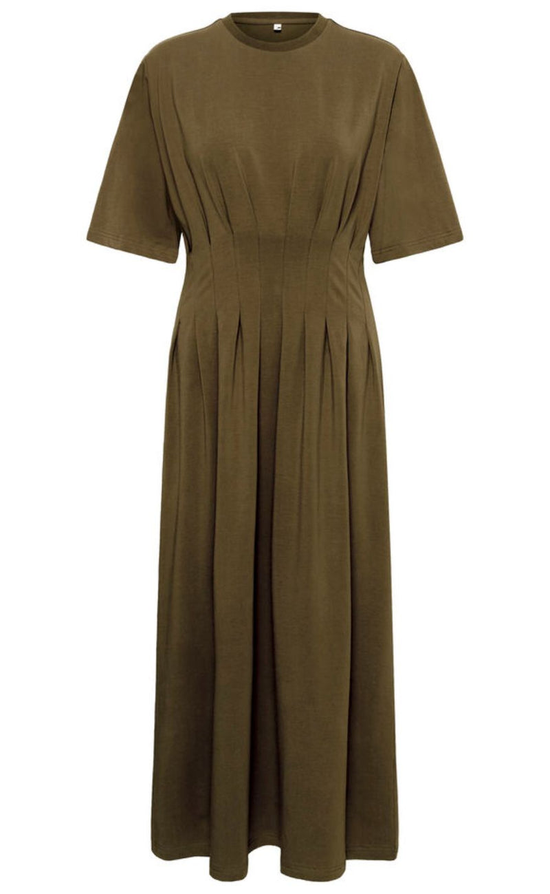 Gestuz Kjole - Inez Long - Military Olive