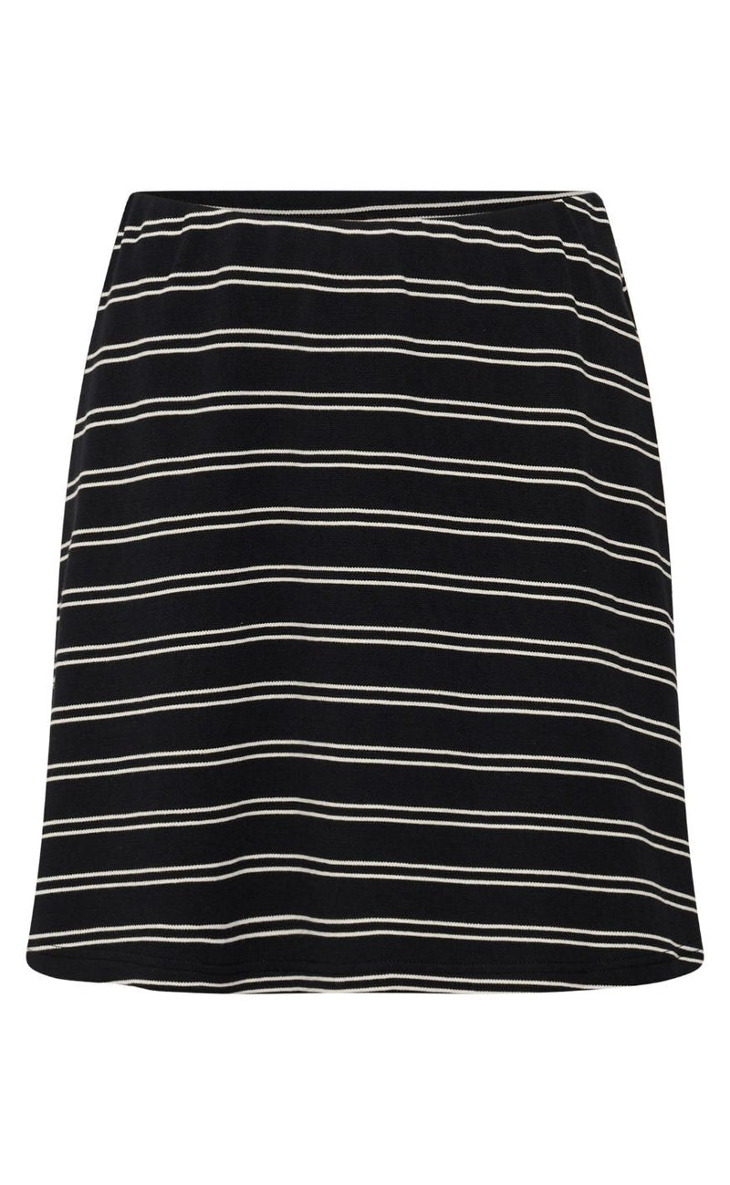 Gestuz Skjørt - Pilova Polo - Black White Striped