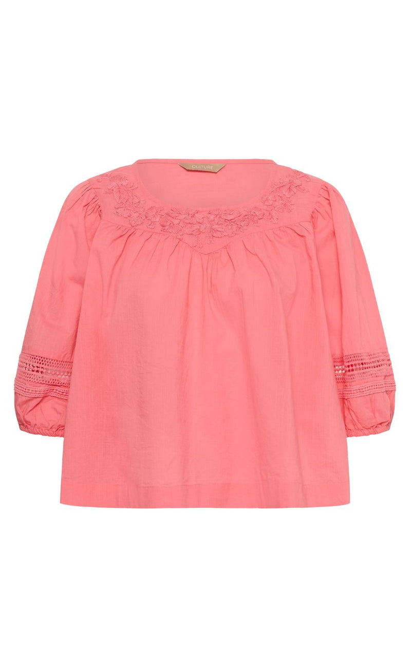 Culture Bluse - Kairo SS - Sugar Coral